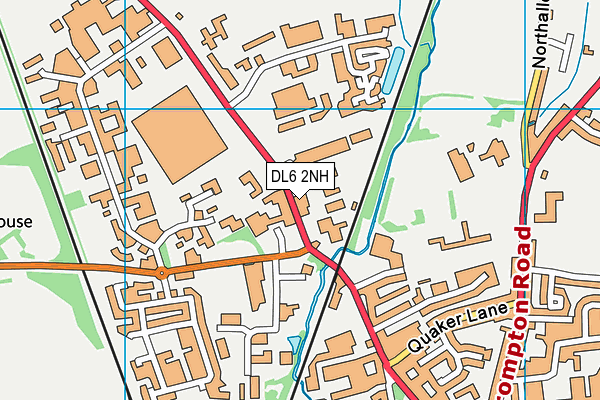 DL6 2NH map - OS VectorMap District (Ordnance Survey)