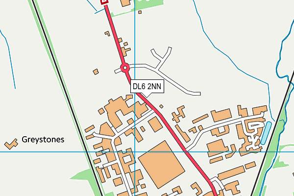 DL6 2NN map - OS VectorMap District (Ordnance Survey)