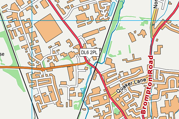 DL6 2PL map - OS VectorMap District (Ordnance Survey)