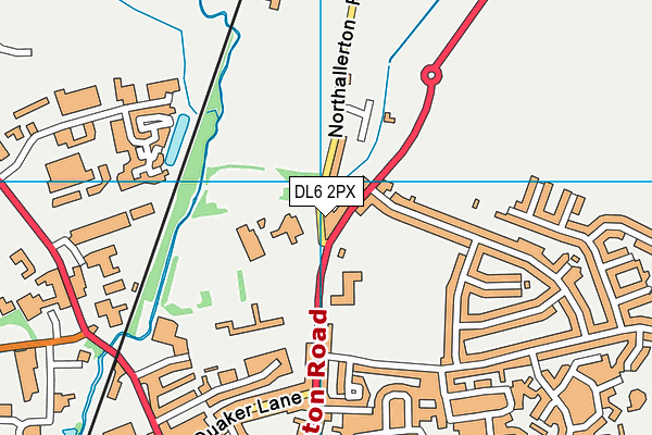 DL6 2PX map - OS VectorMap District (Ordnance Survey)