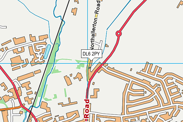 DL6 2PY map - OS VectorMap District (Ordnance Survey)