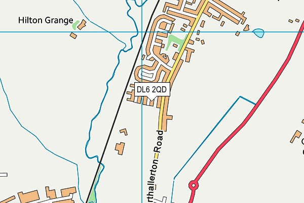 DL6 2QD map - OS VectorMap District (Ordnance Survey)