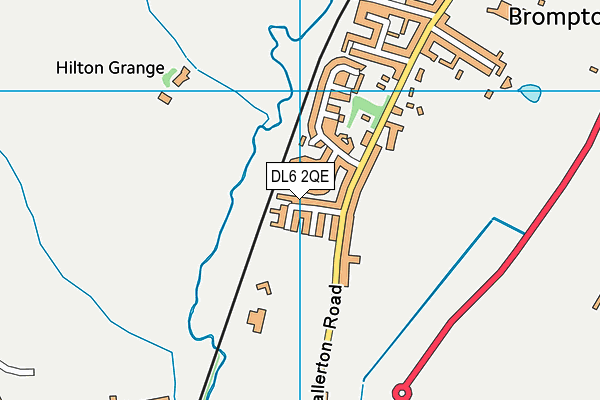 DL6 2QE map - OS VectorMap District (Ordnance Survey)