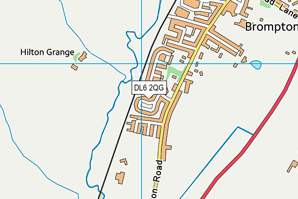 DL6 2QG map - OS VectorMap District (Ordnance Survey)