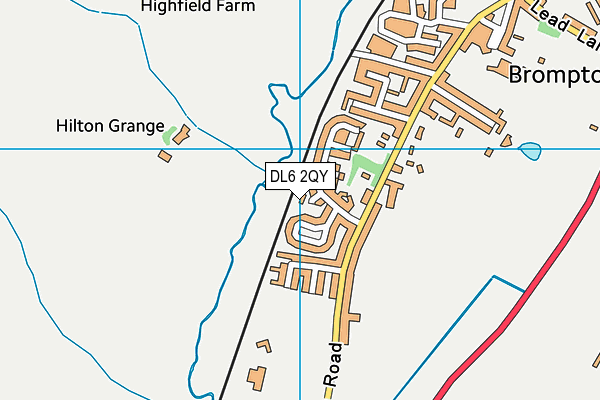 DL6 2QY map - OS VectorMap District (Ordnance Survey)