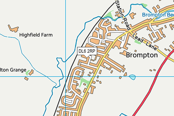 DL6 2RP map - OS VectorMap District (Ordnance Survey)