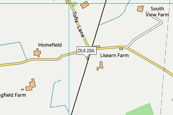 DL6 2SA map - OS VectorMap District (Ordnance Survey)