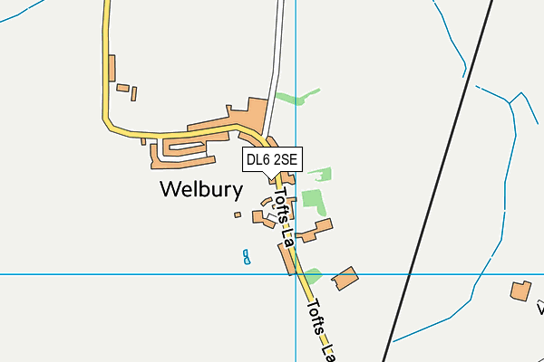 DL6 2SE map - OS VectorMap District (Ordnance Survey)