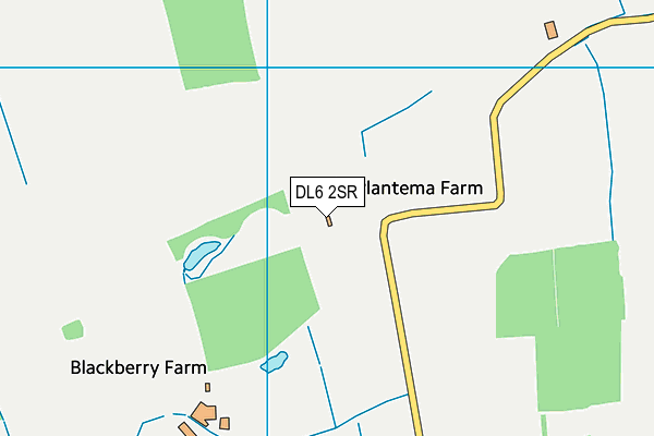 DL6 2SR map - OS VectorMap District (Ordnance Survey)