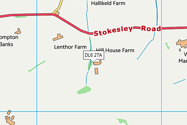 DL6 2TA map - OS VectorMap District (Ordnance Survey)