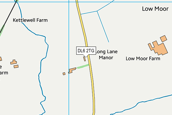 DL6 2TG map - OS VectorMap District (Ordnance Survey)