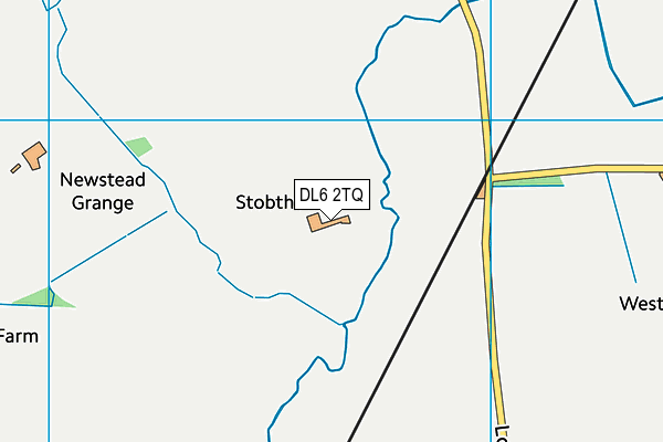 DL6 2TQ map - OS VectorMap District (Ordnance Survey)