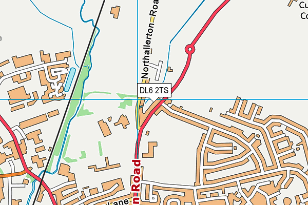 DL6 2TS map - OS VectorMap District (Ordnance Survey)