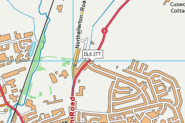 DL6 2TT map - OS VectorMap District (Ordnance Survey)