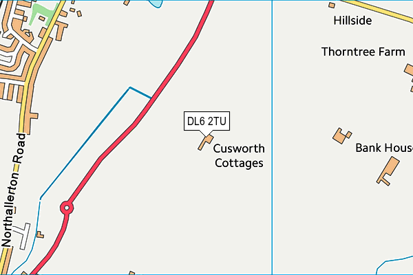 DL6 2TU map - OS VectorMap District (Ordnance Survey)