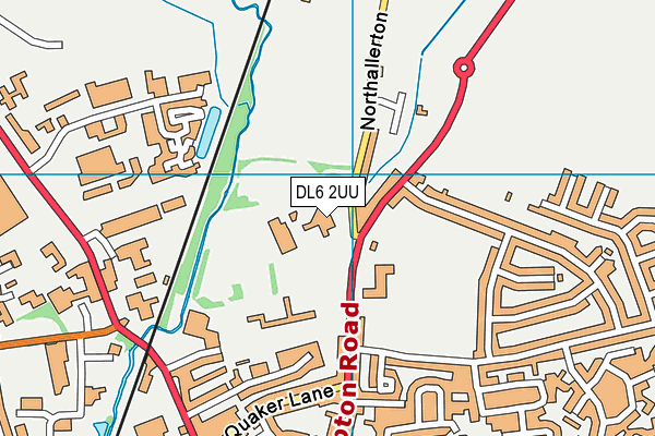 DL6 2UU map - OS VectorMap District (Ordnance Survey)