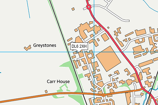 Zone Fitness (Closed) map (DL6 2XH) - OS VectorMap District (Ordnance Survey)