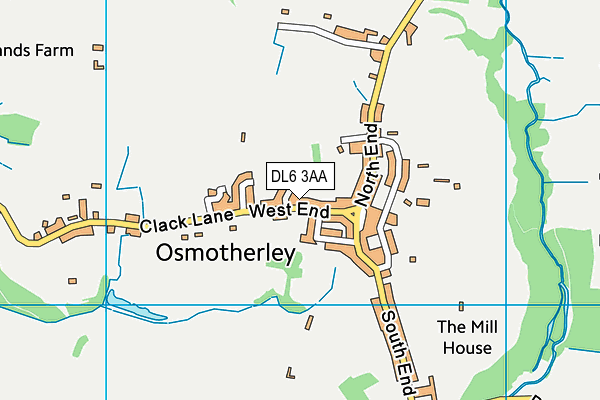 DL6 3AA map - OS VectorMap District (Ordnance Survey)