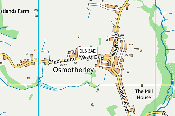 DL6 3AE map - OS VectorMap District (Ordnance Survey)