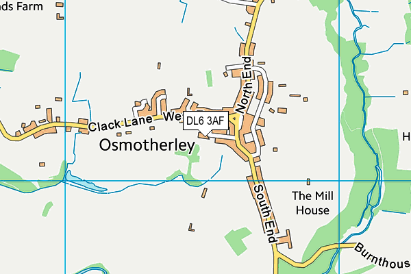 DL6 3AF map - OS VectorMap District (Ordnance Survey)