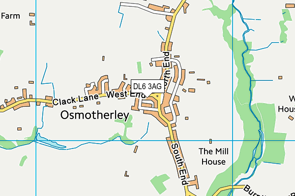 DL6 3AG map - OS VectorMap District (Ordnance Survey)