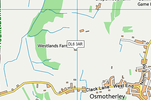 DL6 3AR map - OS VectorMap District (Ordnance Survey)