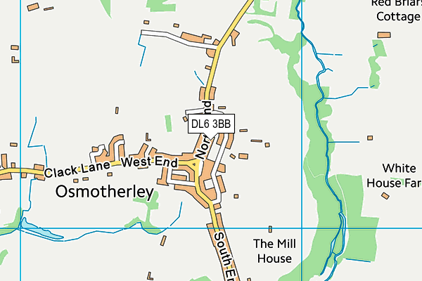 DL6 3BB map - OS VectorMap District (Ordnance Survey)