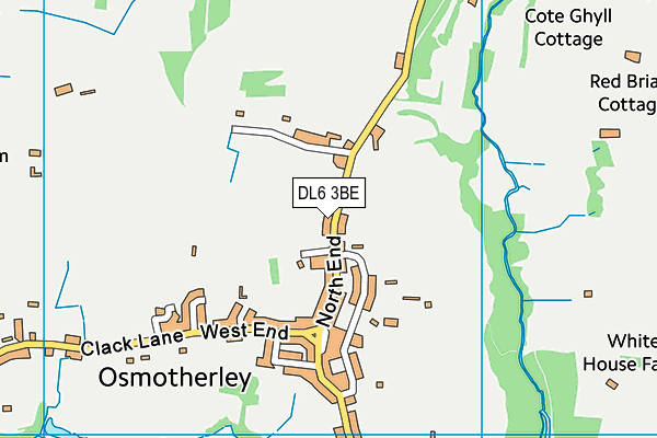 DL6 3BE map - OS VectorMap District (Ordnance Survey)