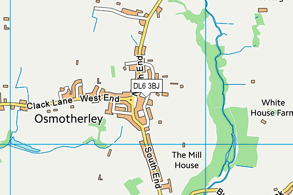 DL6 3BJ map - OS VectorMap District (Ordnance Survey)