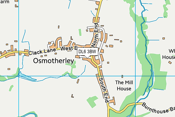 Osmotherley Primary School map (DL6 3BW) - OS VectorMap District (Ordnance Survey)