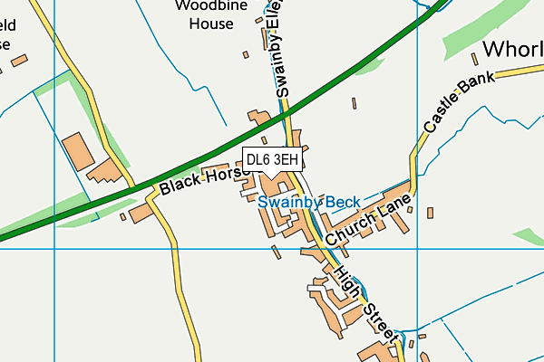 DL6 3EH map - OS VectorMap District (Ordnance Survey)