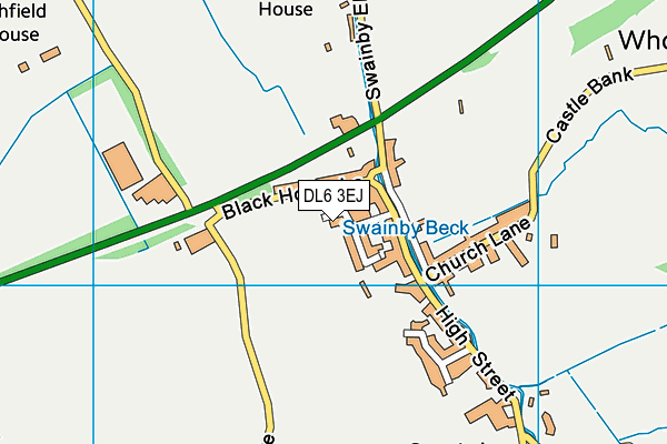 DL6 3EJ map - OS VectorMap District (Ordnance Survey)