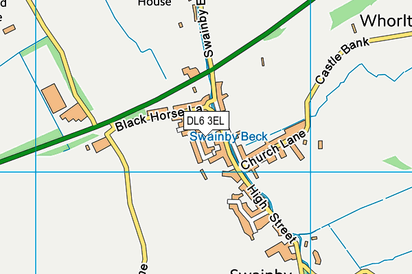 DL6 3EL map - OS VectorMap District (Ordnance Survey)