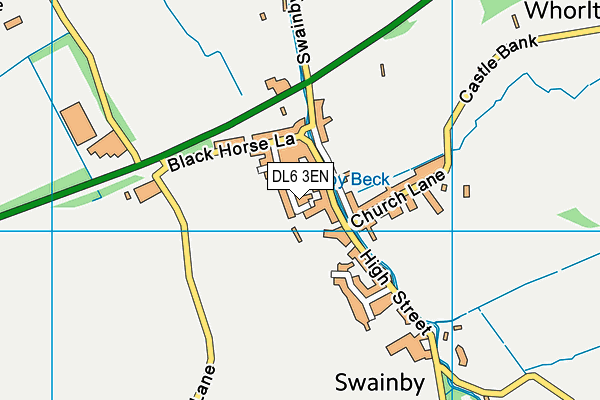 DL6 3EN map - OS VectorMap District (Ordnance Survey)