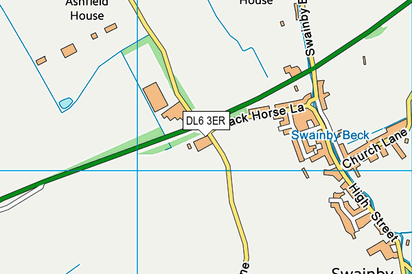 DL6 3ER map - OS VectorMap District (Ordnance Survey)