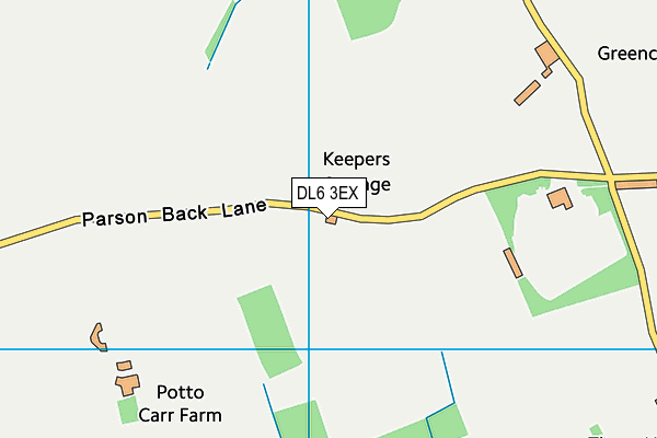 DL6 3EX map - OS VectorMap District (Ordnance Survey)