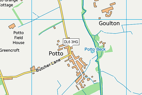 DL6 3HG map - OS VectorMap District (Ordnance Survey)