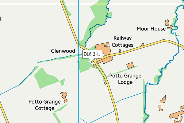 DL6 3HJ map - OS VectorMap District (Ordnance Survey)