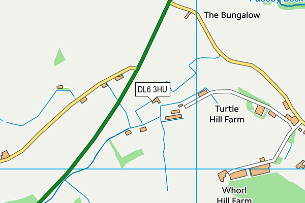 DL6 3HU map - OS VectorMap District (Ordnance Survey)