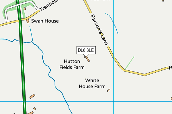 DL6 3LE map - OS VectorMap District (Ordnance Survey)