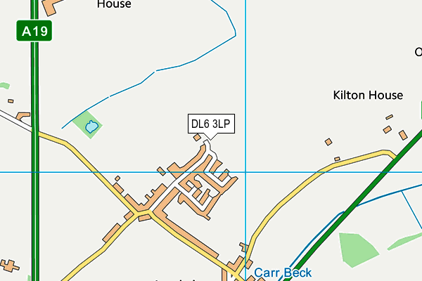 DL6 3LP map - OS VectorMap District (Ordnance Survey)