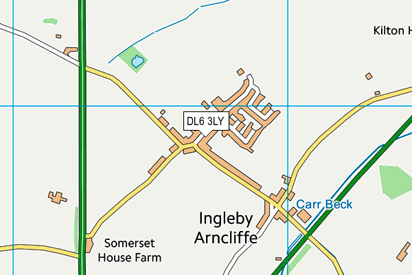 DL6 3LY map - OS VectorMap District (Ordnance Survey)