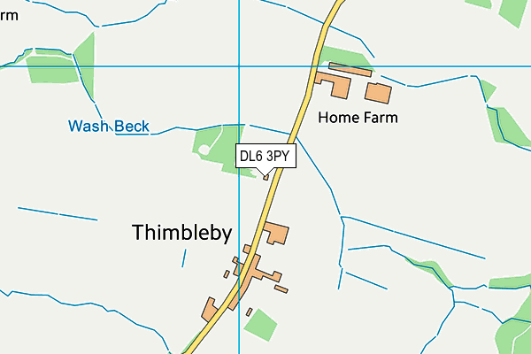 Thimbleby Sports Field map (DL6 3PY) - OS VectorMap District (Ordnance Survey)