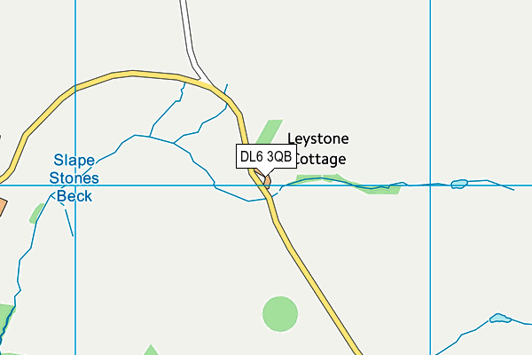 DL6 3QB map - OS VectorMap District (Ordnance Survey)