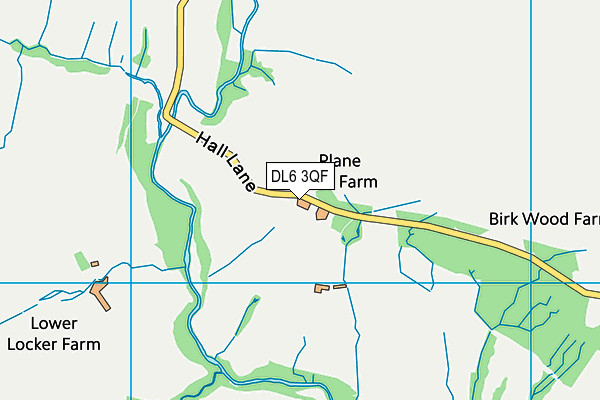 DL6 3QF map - OS VectorMap District (Ordnance Survey)