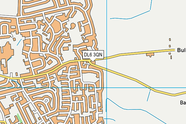 DL6 3QN map - OS VectorMap District (Ordnance Survey)