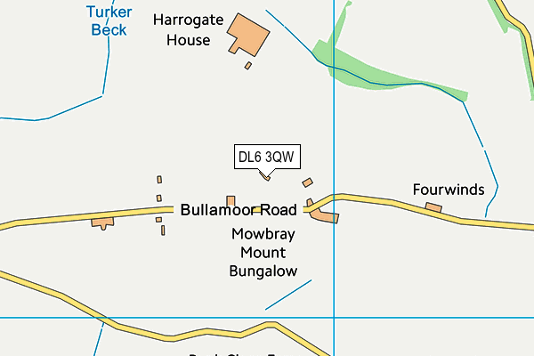DL6 3QW map - OS VectorMap District (Ordnance Survey)