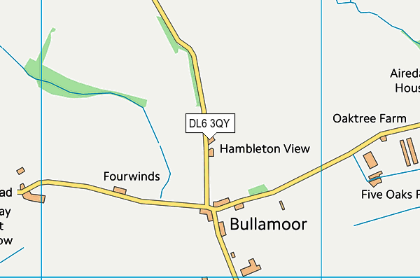 DL6 3QY map - OS VectorMap District (Ordnance Survey)