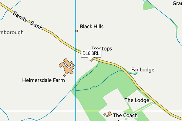 DL6 3RL map - OS VectorMap District (Ordnance Survey)