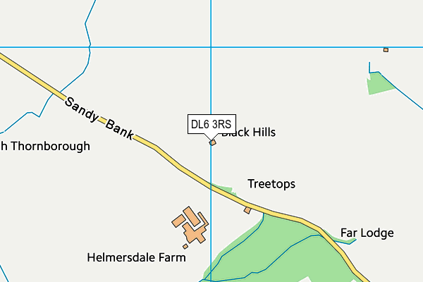 DL6 3RS map - OS VectorMap District (Ordnance Survey)